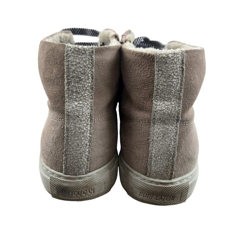 P448 Skate High Top Sneakers Pink Suede Sherpa Lining EU 41 US Women 10.5 - Picture 7 of 15
